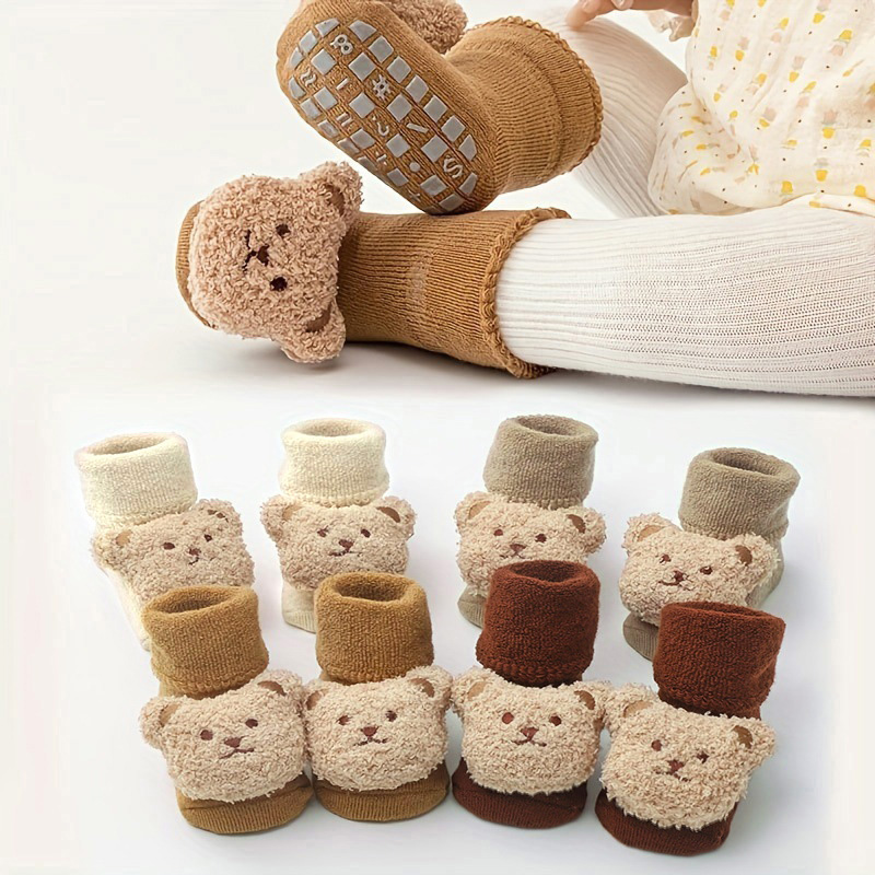 Unisex Baby Socks Non Slip - Детские носки, хлопковые толстые теплые уютные