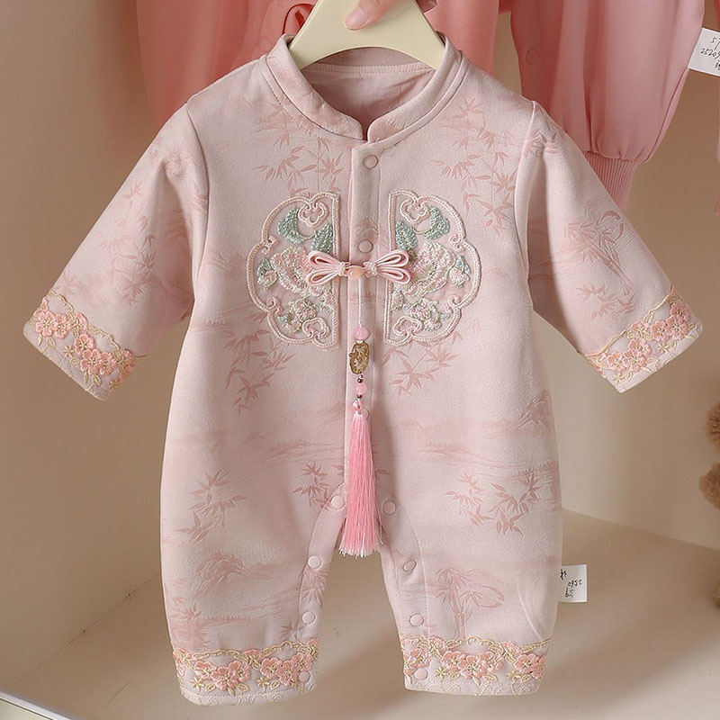 Newborn Baby Girl Romper Floral - Весенне-осенний комбинезон для девочек 2026 года